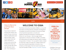 Tablet Screenshot of osba.on.ca